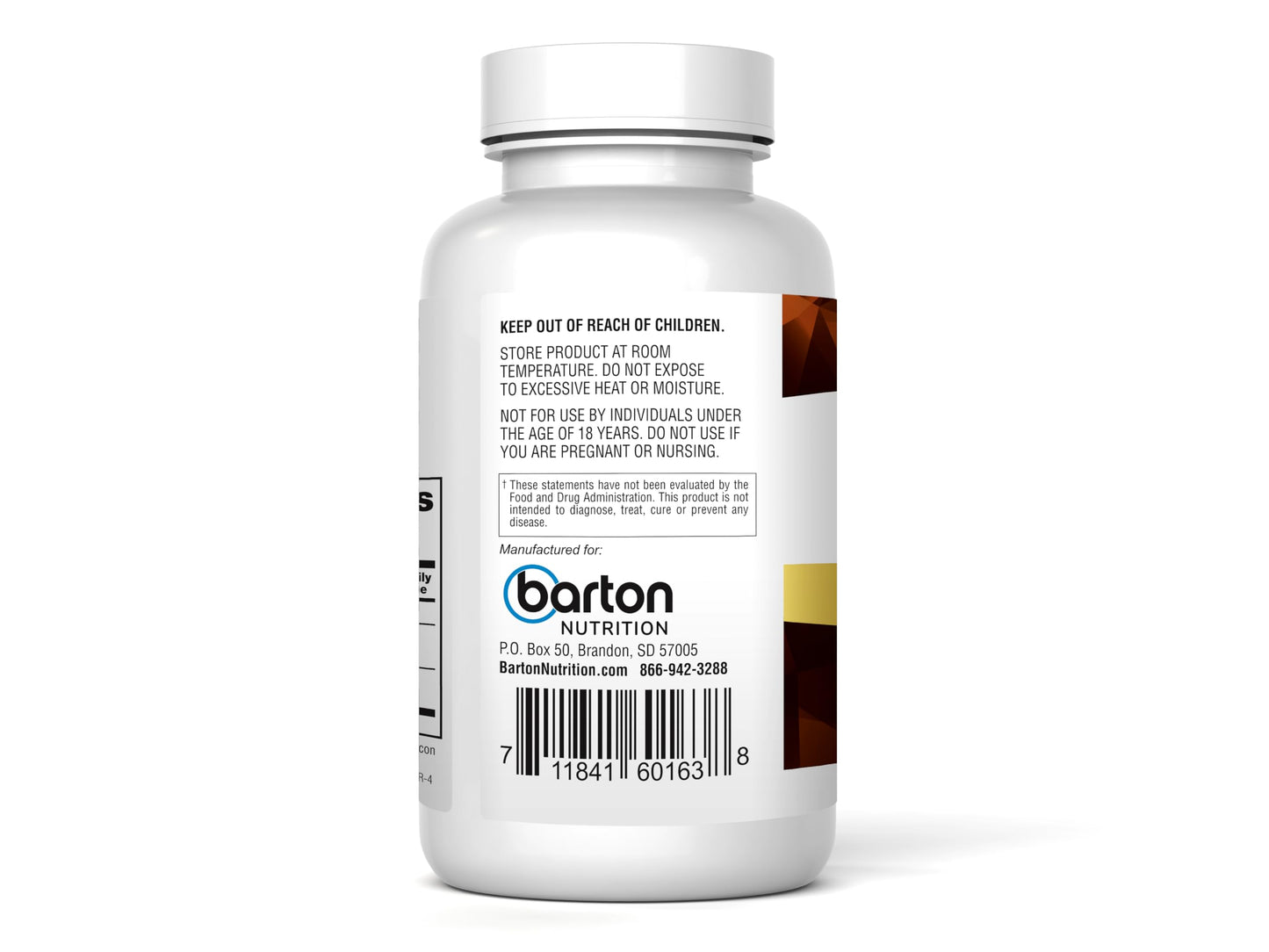 Barton Nutrition Turmeric BP+ – Turmeric Root Extract & Black Pepper – Doctor Formulated Joint Support