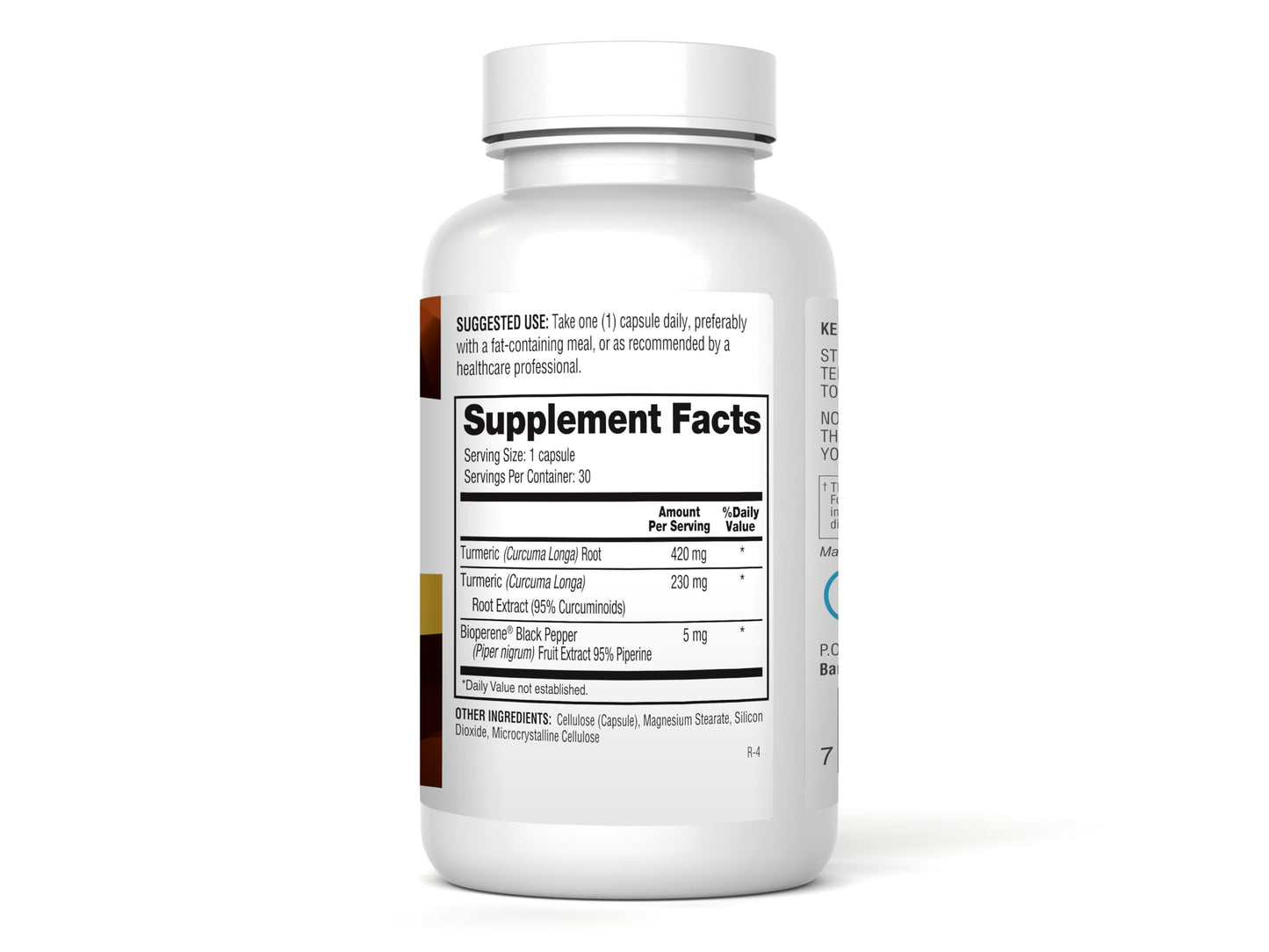 Barton Nutrition Turmeric BP+ – Turmeric Root Extract & Black Pepper – Doctor Formulated Joint Support