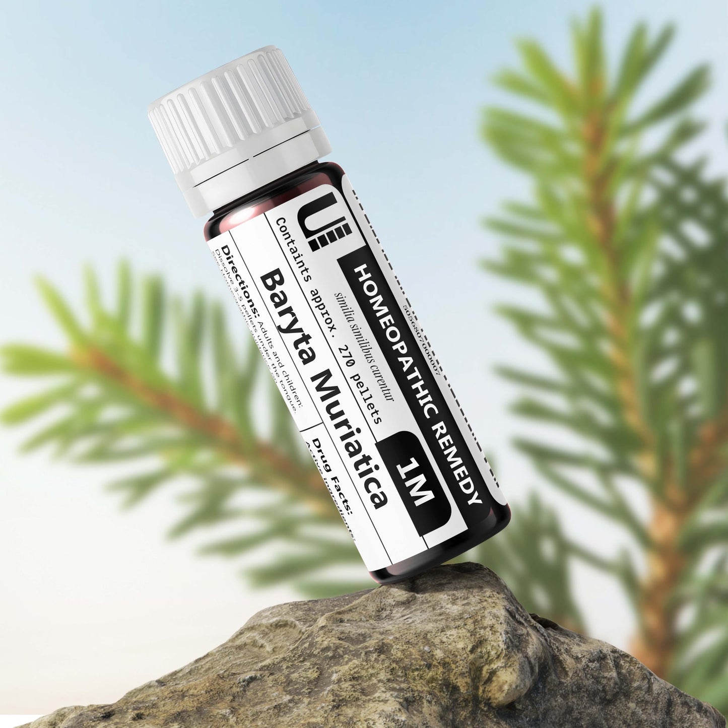 Baryta Muriatica (Barium Chloride) 1M Homeopathic Remedy - 270 Pellets | Urenus