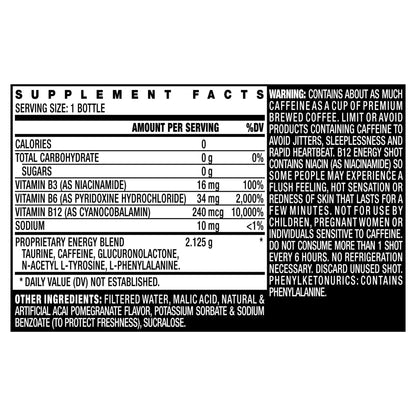 BASED BOX Stacker 2 Vitamin B Complex Energy Shots – Vegan B12 (10,000% DV), 2oz, Pack of 24