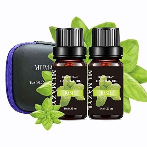 Basil Essential Oil 2 Pack (10ml x2) - Diffuser, DIY & Gift | MUMAZYL