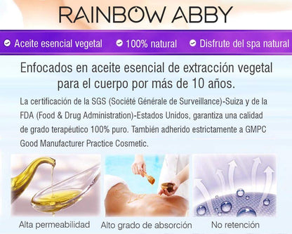 RAINBOW ABBY Jasmine Essential Oil – 100% Pure Organic Jasmine Oil for Diffuser, Skincare & Sleep (10ML)