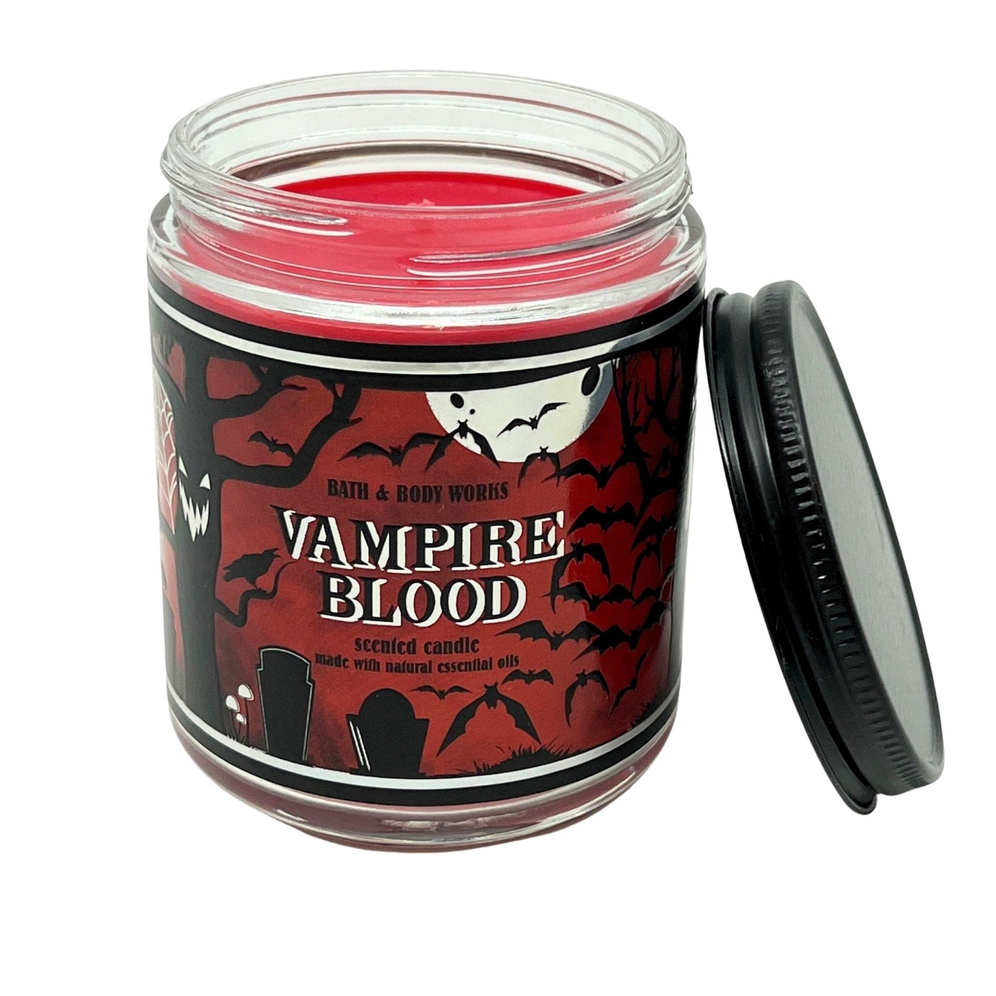 Bath & Body Works 1-Wick Candle with Essential Oils - 7 oz | Vampire Blood Halloween Scent
