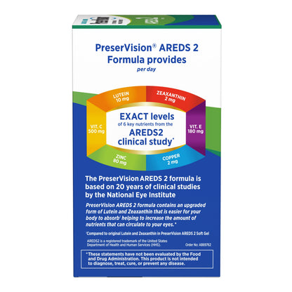 Bausch + Lomb PreserVision AREDS 2 - Lutein & Zeaxanthin, 120 MiniGels (Pack of 2)