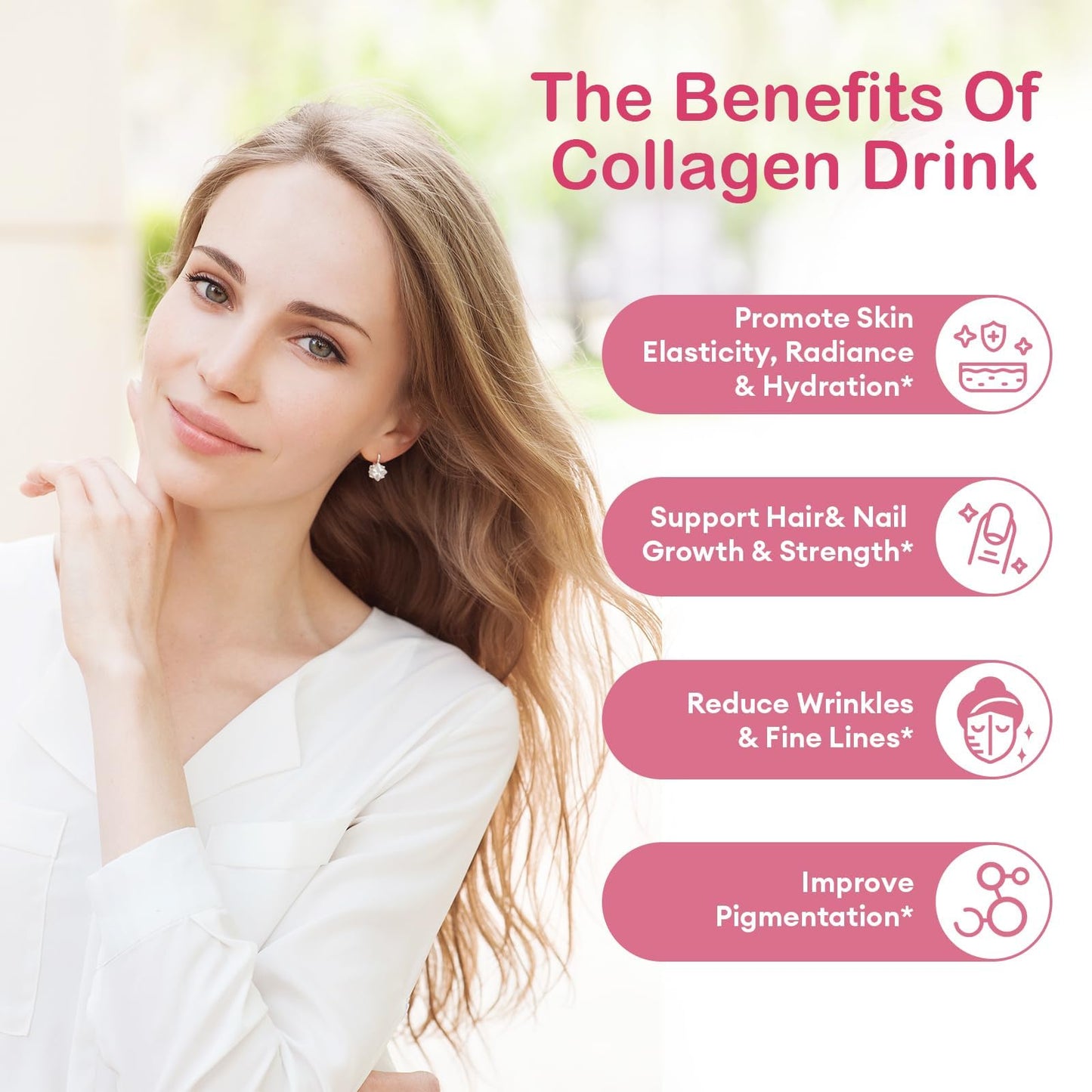 BBEEAAUU Collagen Drink 6000 mg Marine Collagen – Liquid Shots for Skin, Hair & Nails
