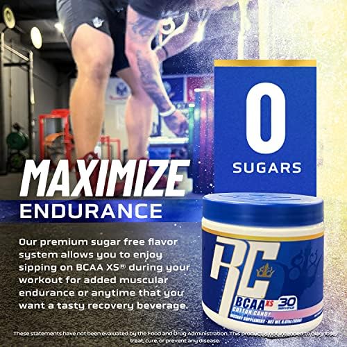 Ronnie Coleman BCAA XS Powder with EAAs – Sugar Free BCAAs (30 Servings, Lemonbeary Gummies)