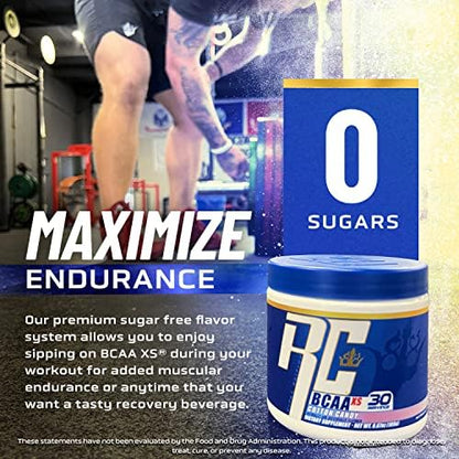 Ronnie Coleman BCAA XS Powder with EAAs – Sugar Free BCAAs (30 Servings, Lemonbeary Gummies)
