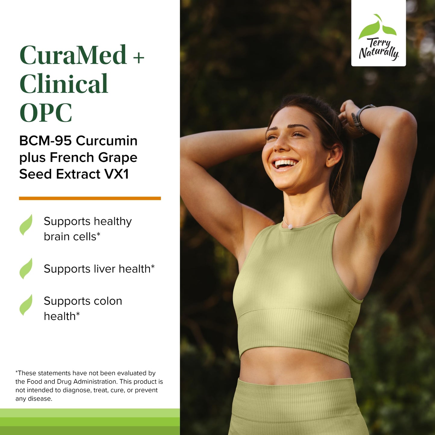 Terry Naturally CuraMed + Clinical OPC Curcumin – Brain, Prostate & Liver Health | 60 Softgels