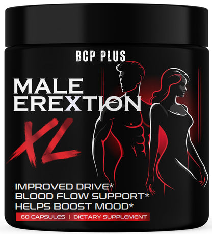 BCP PLUS MalePlus Performance - Volume Booster for Men | Lab-Tested 60 Caps, Fast-Acting Blood Flow, Vigor & Drive