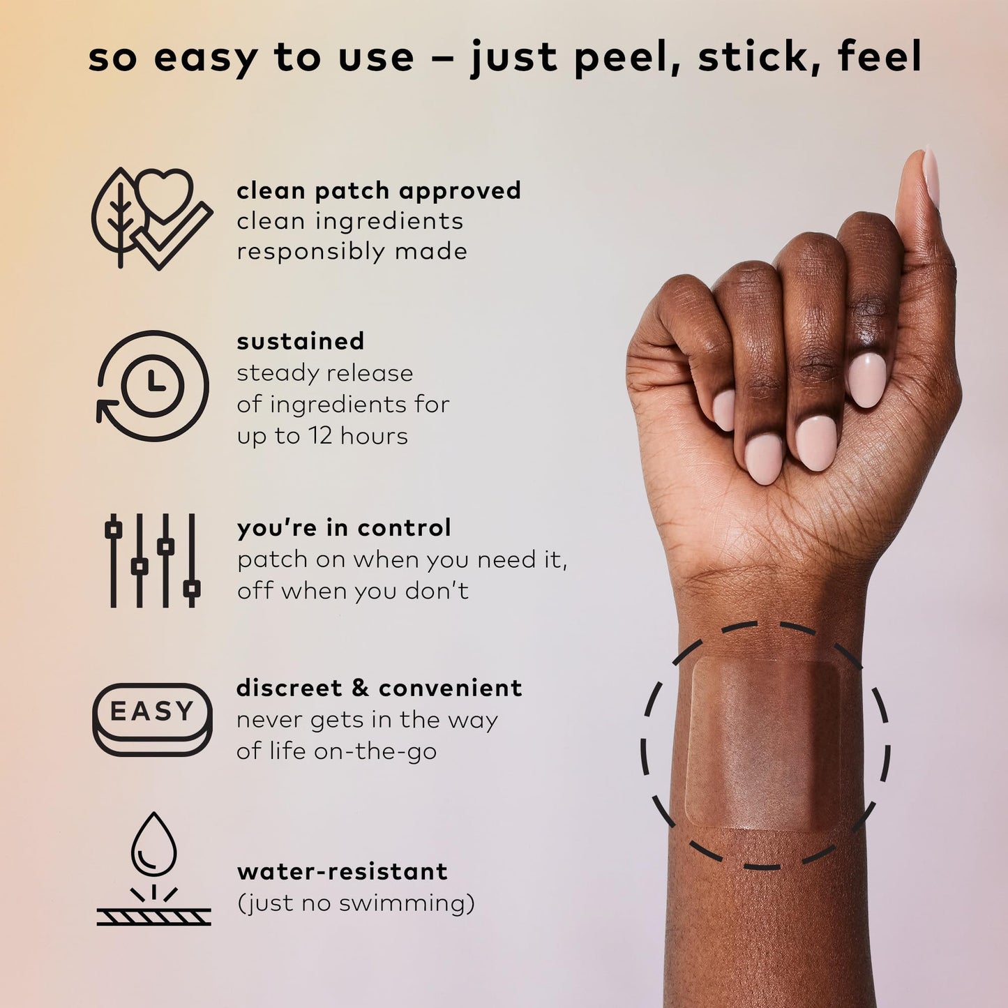 The Good Patch Be Calm Patch with Hemp – Unwind, Decompress, Plant-Powered Wellness