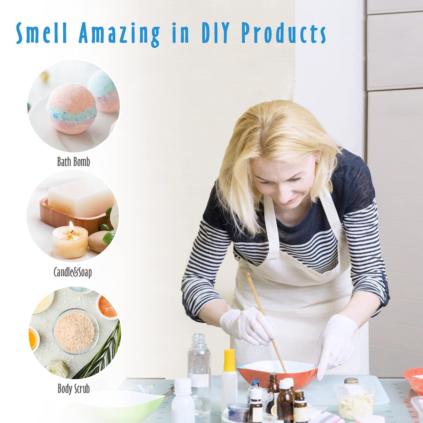 Beach Fragrance Oils by MitFlor – 6x10 ml Diffuser & Candle Oils