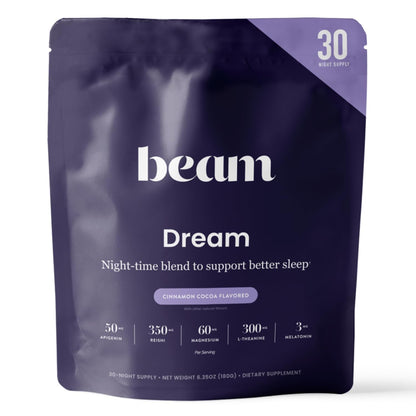 Beam Dream Sleep Powder – L-Theanine, Apigenin, Reishi & Magnesium | Natural Sleep Support