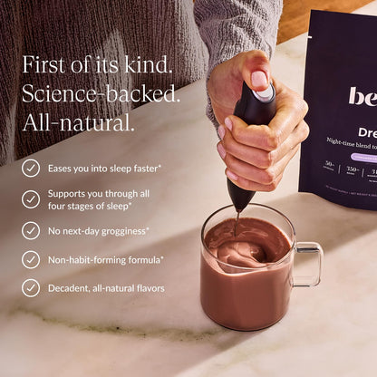 Beam Dream Sleep Powder – Natural Sleep Support with L-Theanine, Apigenin, Reishi & Magnesium | Non-GMO, Third-Party Tested | 30 Servings