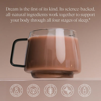 Beam Dream Sleep Powder – Melatonin-Free Sleep Aid with Magnesium & L-Theanine | 30 Servings | Vegan