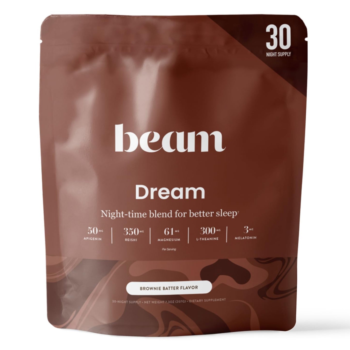 Beam Dream Sleep Powder – L-Theanine, Apigenin & Magnesium for Calm Sleep