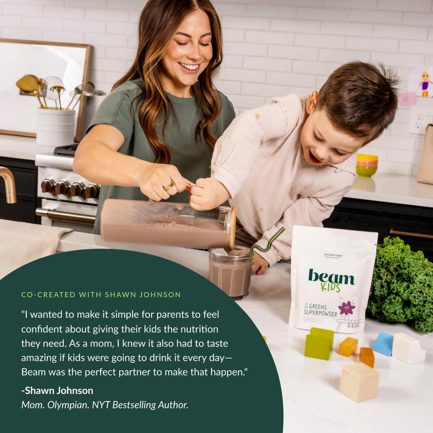 Beam Kids All in One Superfood Powder — Probiotics, Vitamins & Organic Greens
