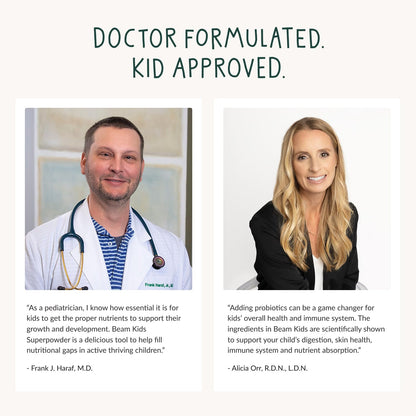 Beam Kids All in One Superfood Powder — Probiotics, Vitamins & Organic Greens