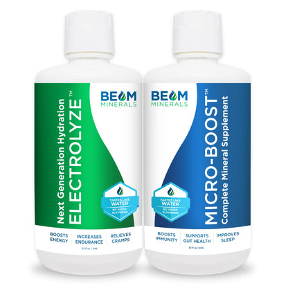 BEAM Minerals Micro-Boost & Electrolyze – Bioavailable Electrolyte & Micronutrient Set