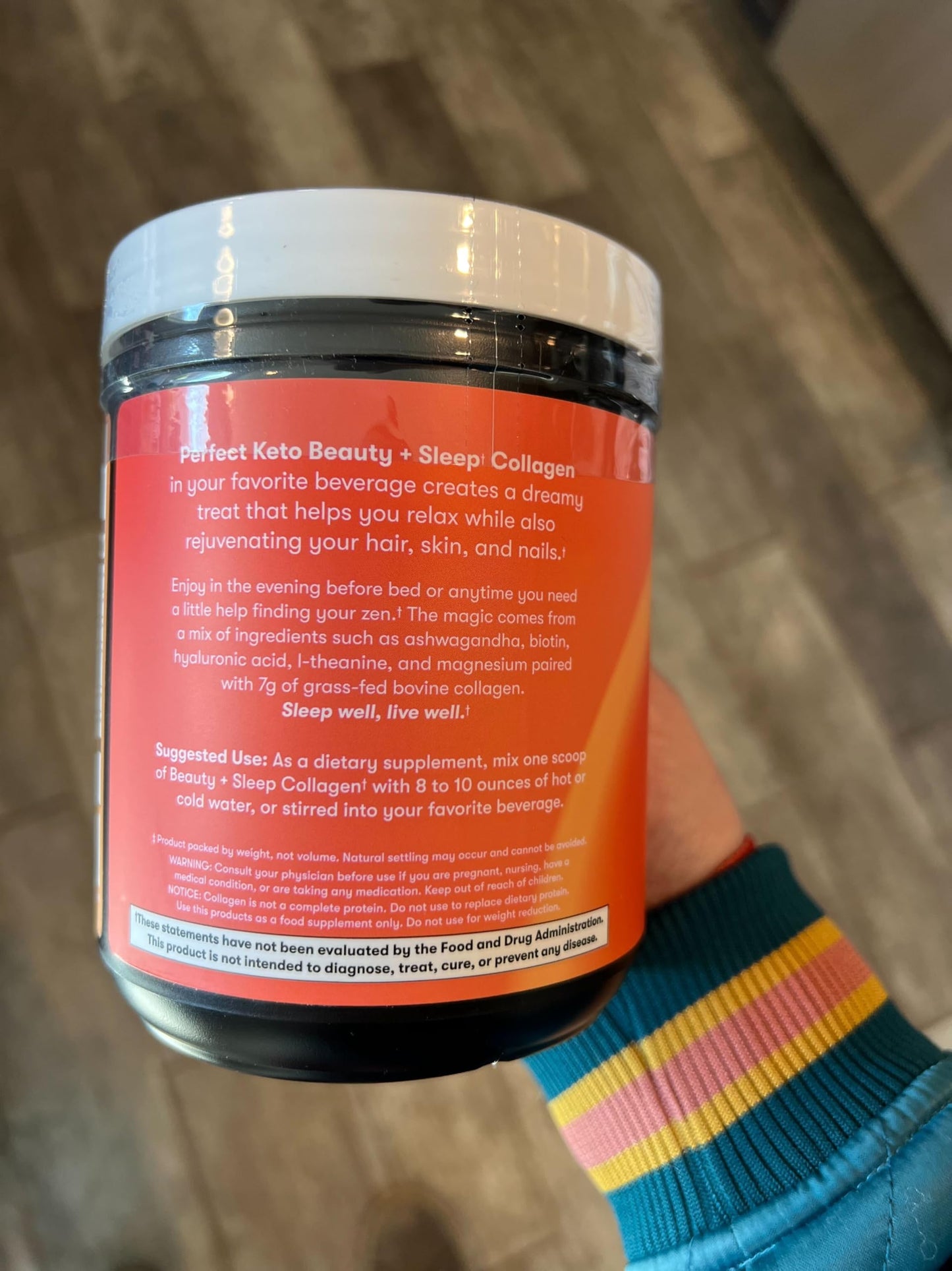 Beauty + Sleep Collagen Protein Powder – Turmeric Coconut Latte | Perfect Keto