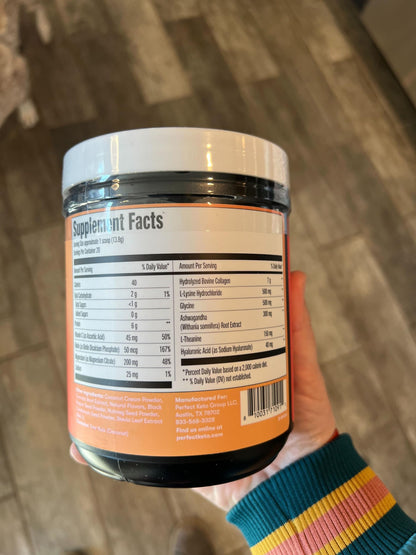 Beauty + Sleep Collagen Protein Powder – Turmeric Coconut Latte | Perfect Keto