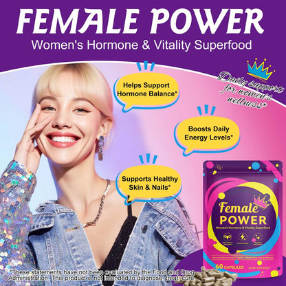 Beef Liver Capsules for Women – Hormone Balance & Energy (60 Caps)