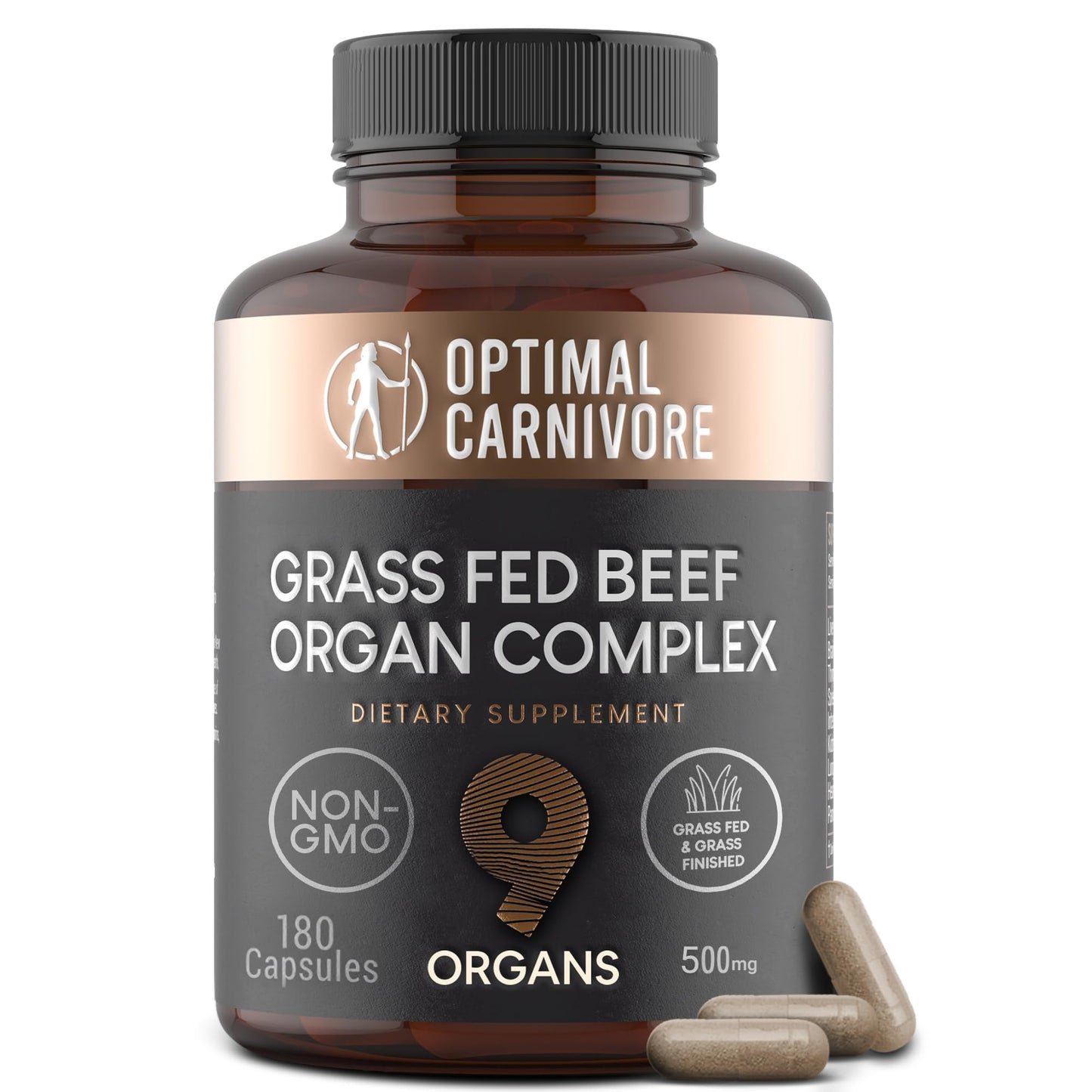 Optimal Carnivore Beef Organ Supplement | 9-Organ Complex from Grass-Fed NZ Cattle