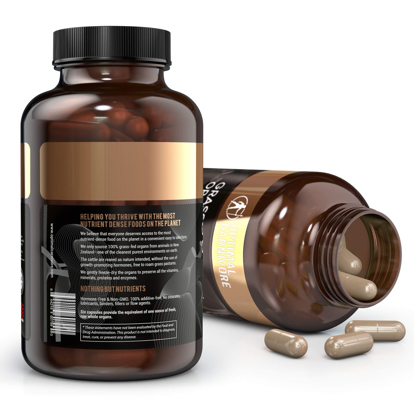 Optimal Carnivore Beef Organ Supplement | 9-Organ Complex from Grass-Fed NZ Cattle