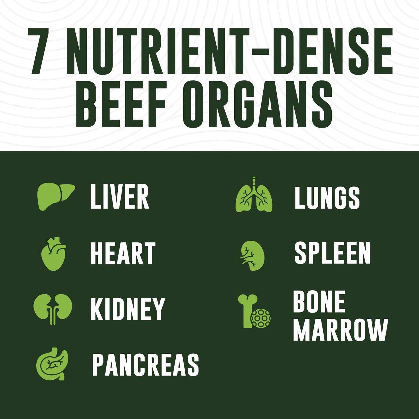 Beef Organ Supplement Grass Fed - 7-Organ NZ Complex | 180ct | Non-GMO