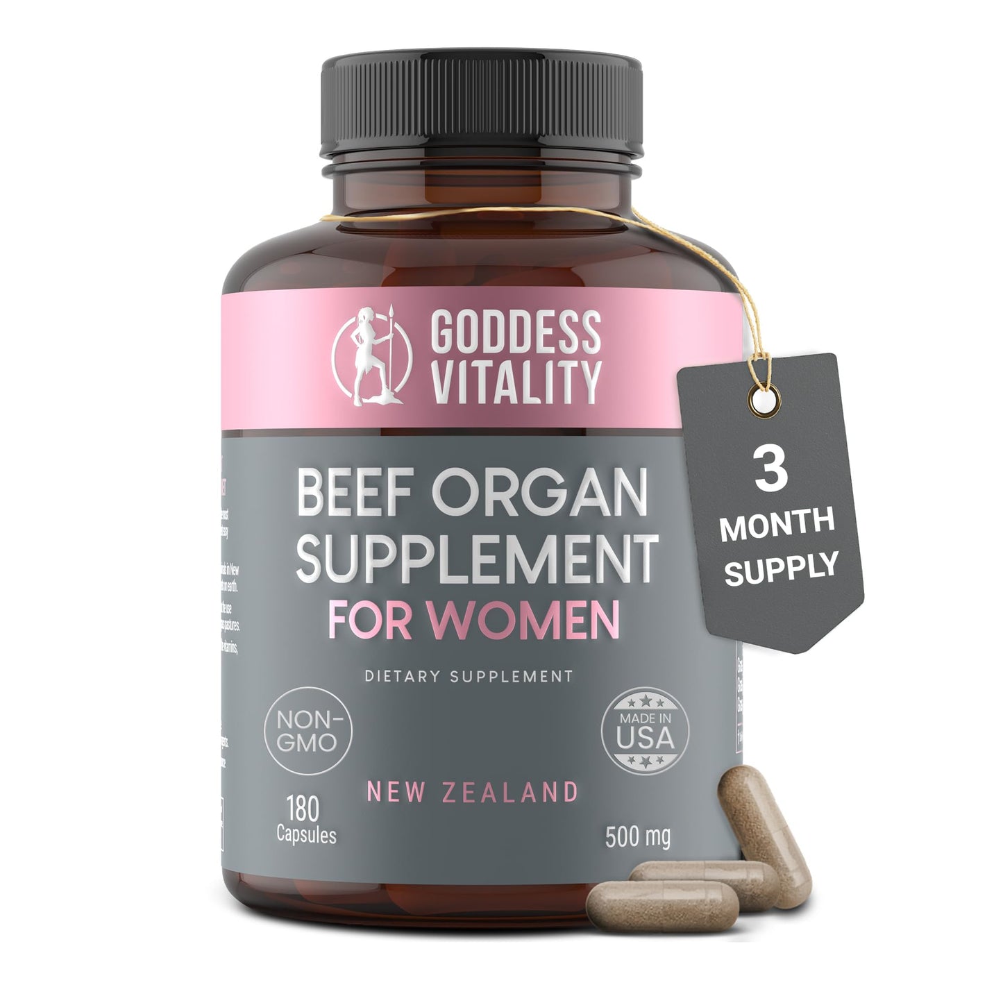 Optimal Carnivore Beef Organ Supplement for Women – 90-Day Cycle Harmony & Mood Balance