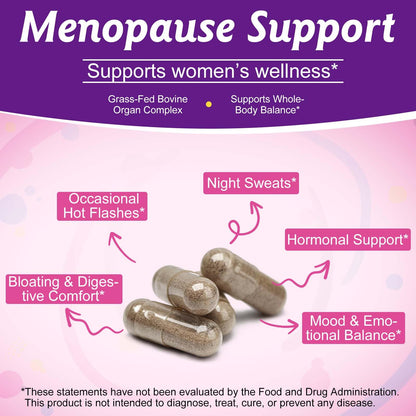 Beef Organ Supplement for Women – 60 Capsules, Grass-Fed & Non-GMO