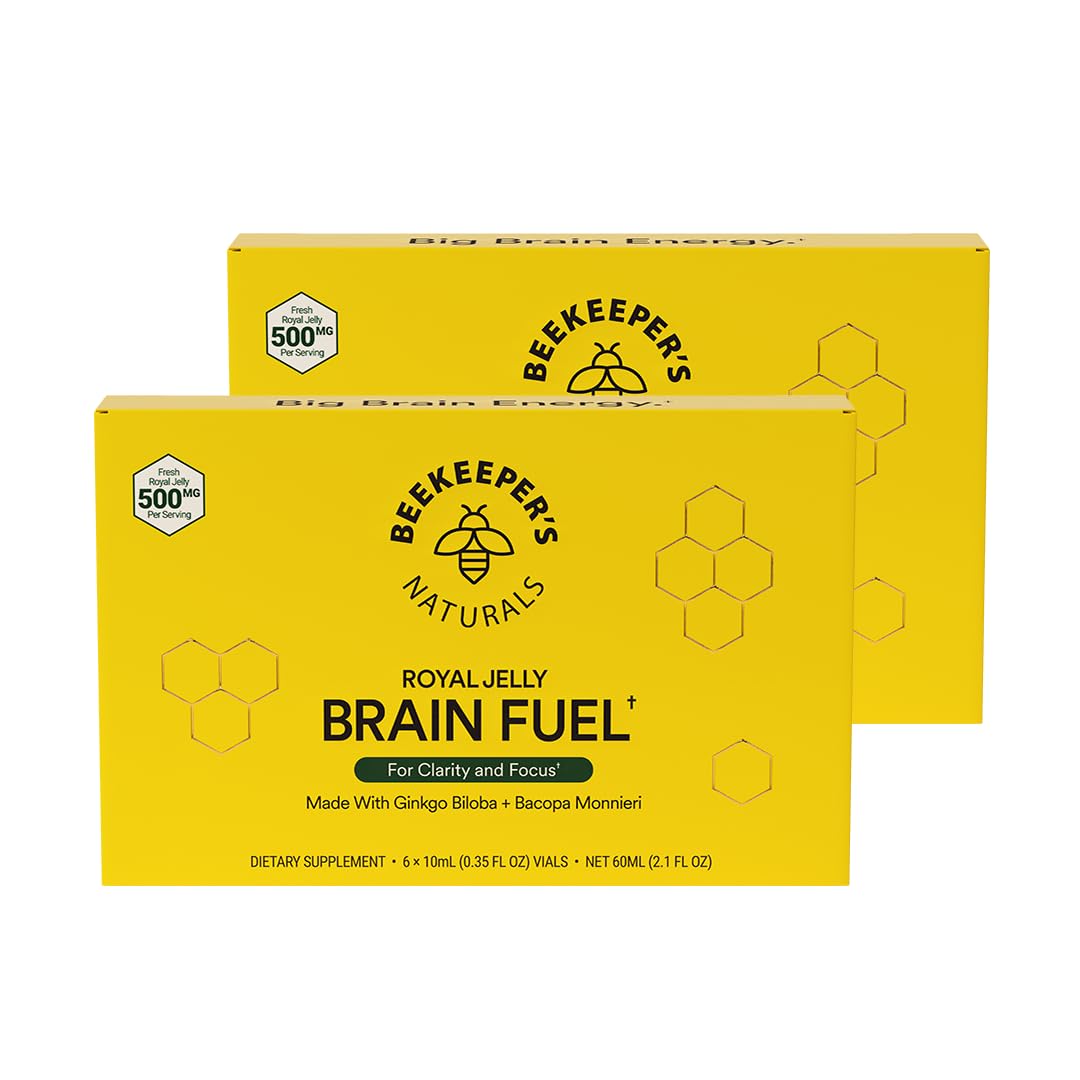 Beekeeper's Naturals B.LXR Brain Fuel – Memory, Focus & Clarity (2 Pack)