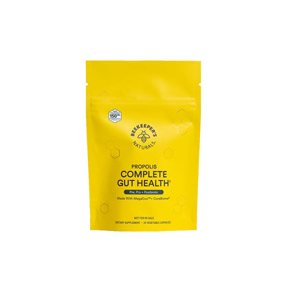 Beekeeper's Naturals Complete Gut Health – 3-in-1 Probiotic, Prebiotic & Postbiotic (Gluten-Free, 20ct)