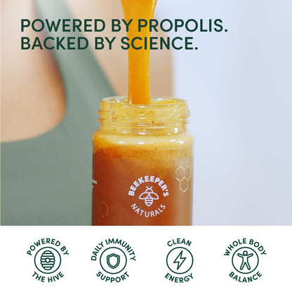 Beekeeper's Naturals Superfood Honey – Bee Pollen, Royal Jelly & Propolis (11.6 oz)