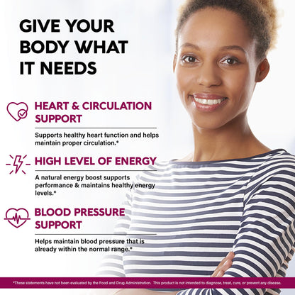 NutraHarmony Beet Root 5-in-1 Complex Capsules — Heart Health & Blood Pressure Support — 240 Capsules, Made in USA