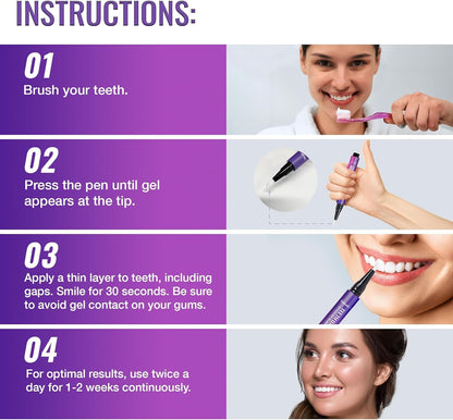 Viebeauti Teeth Whitening Pen Gel – Carbamide Peroxide for Sensitive Teeth (0.2 fl oz)