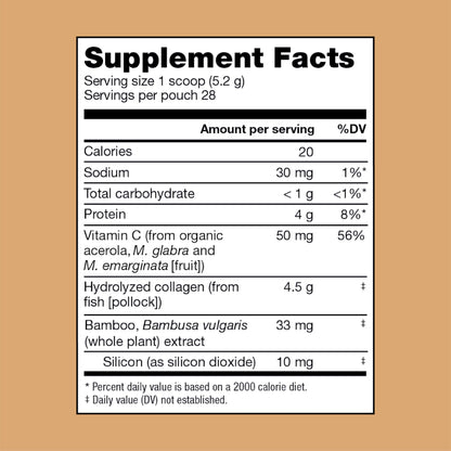 Bend Beauty Marine Collagen + Co-Factors – Unflavored Collagen Powder for Skin, Hair & Nails