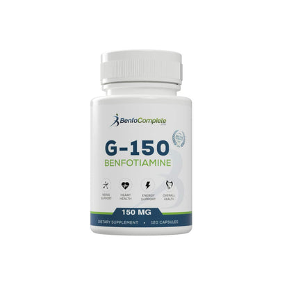 Benfocomplete Benfotiamine 150 mg – 120 Gelatin Capsules per Bottle | Pack of 3 Bottles