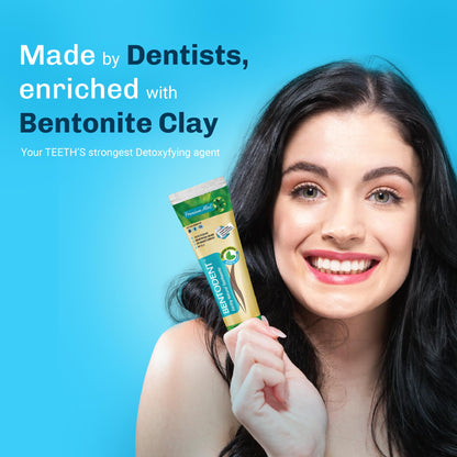Bentodent Fluoride Free Mineral Toothpaste with Bentonite & Oil Pulling