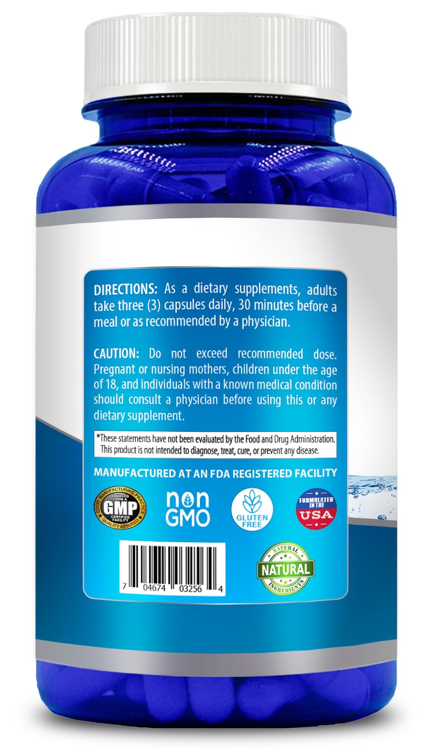 Natural Berberine HCL Extra Strength 1500mg - 120 Capsules | Gluten Free & Non-GMO