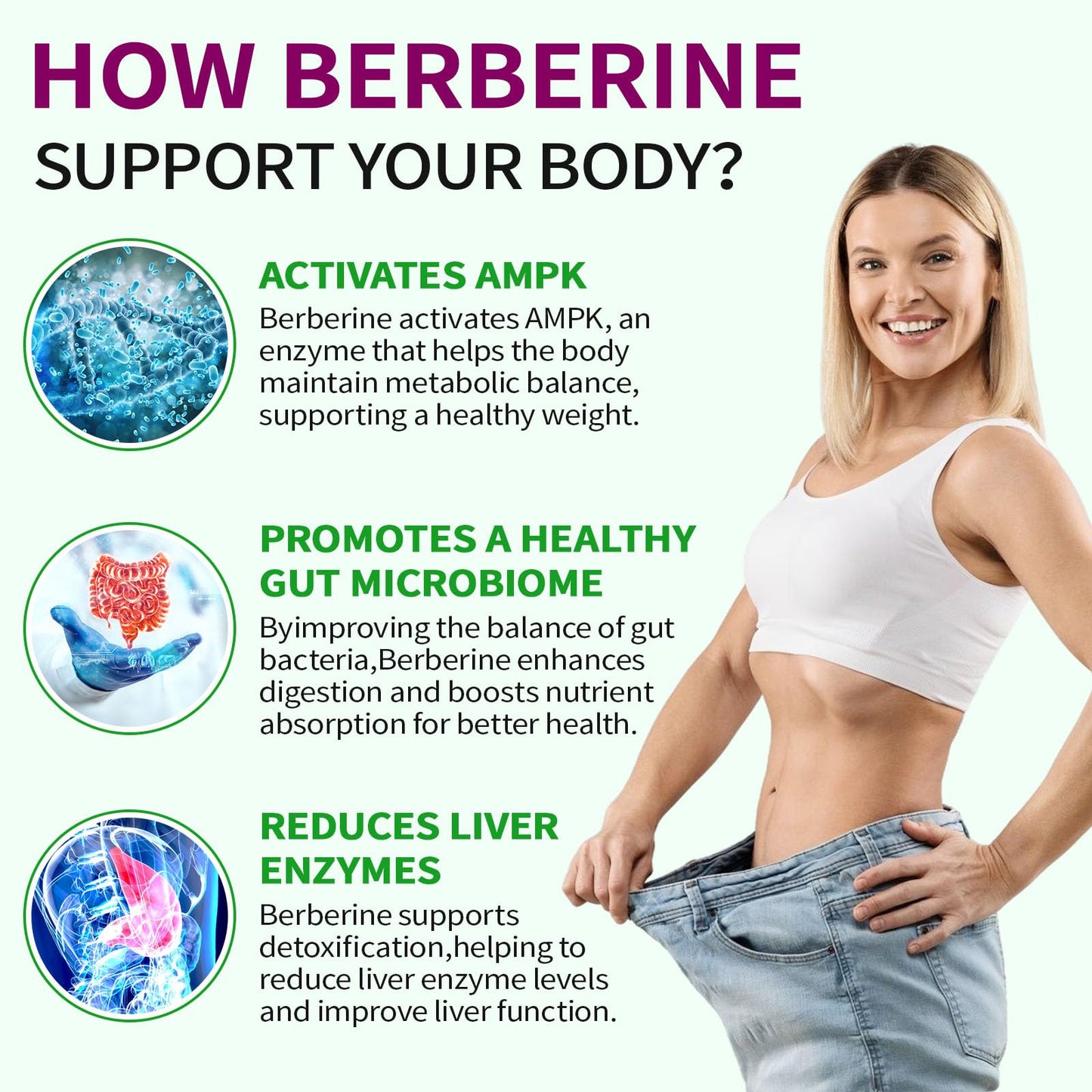 Berberine Supplement High Strength Liquid Drops 60ml – 100% Absorption
