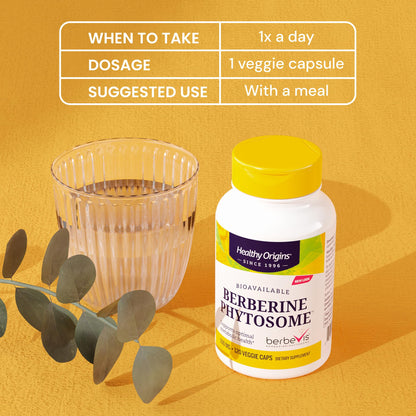 Healthy Origins Berberine Phytosome 550 mg (Berbevis) – Metabolic Support