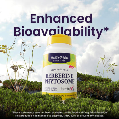 Healthy Origins Berberine Phytosome 550 mg (Berbevis) – Metabolic Support