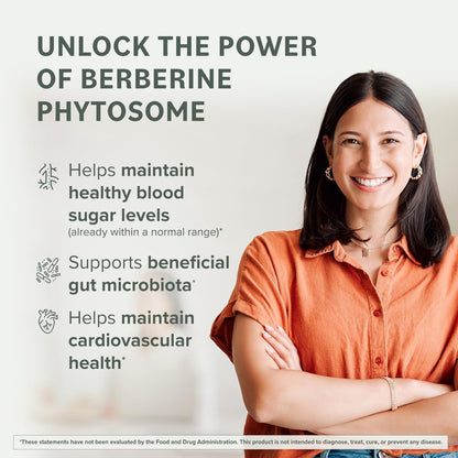 Prominent Nutrition Berberine Phytosome Supplement - Gut Support, 550 mg, 60 Count (2 Pack)