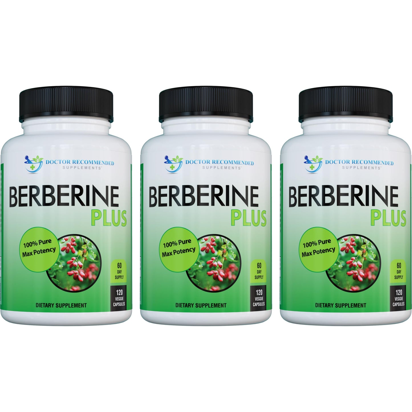Berberine Plus 1200mg | 120 Veggie Capsules | Doctor Recommended Supplements