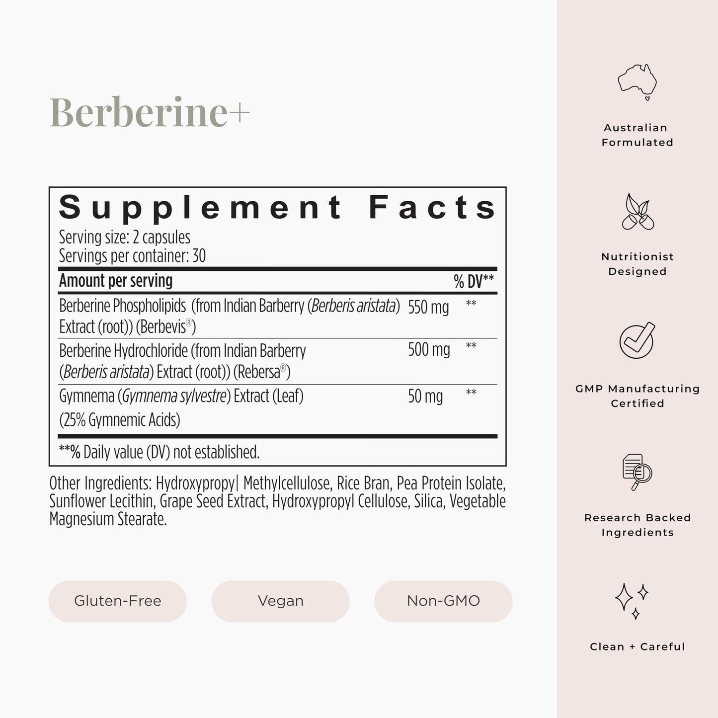 JSHealth Berberine+ Formula – Berberine Supplement for Metabolic Health | Vegan, Gluten-Free, Non-GMO (60 Tablets)