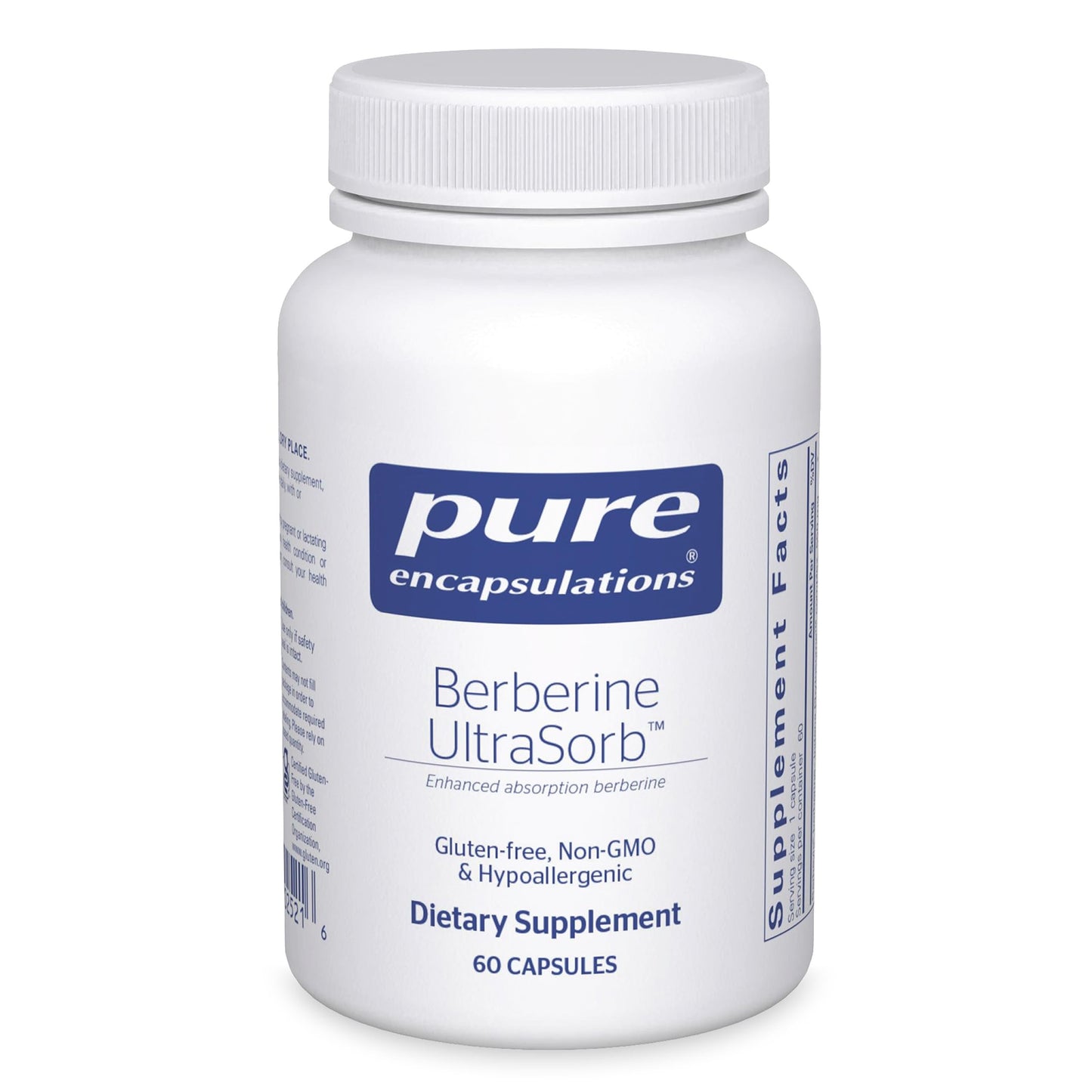 Pure Encapsulations Berberine UltraSorb 550 mg | Enhanced Absorption Berberine Phytosome | 60 capsules