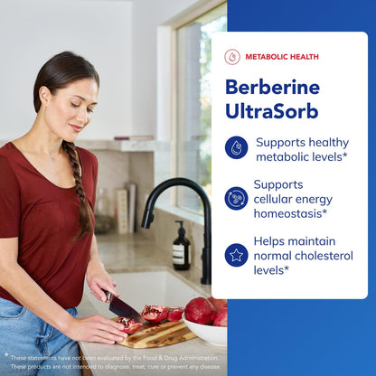 Pure Encapsulations Berberine UltraSorb 550 mg | Enhanced Absorption Berberine Phytosome | 60 capsules