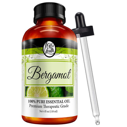 Oil of Youth Bergamot Essential Oil 4oz – Pure Aromatherapy for Diffusers