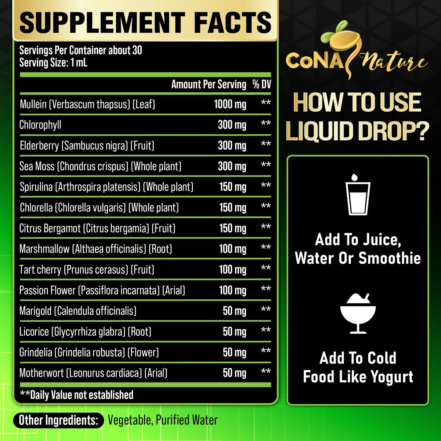 14in1 Mullein Liquid Drops – Immune & Respiratory Support, 30-Day, 1 fl oz