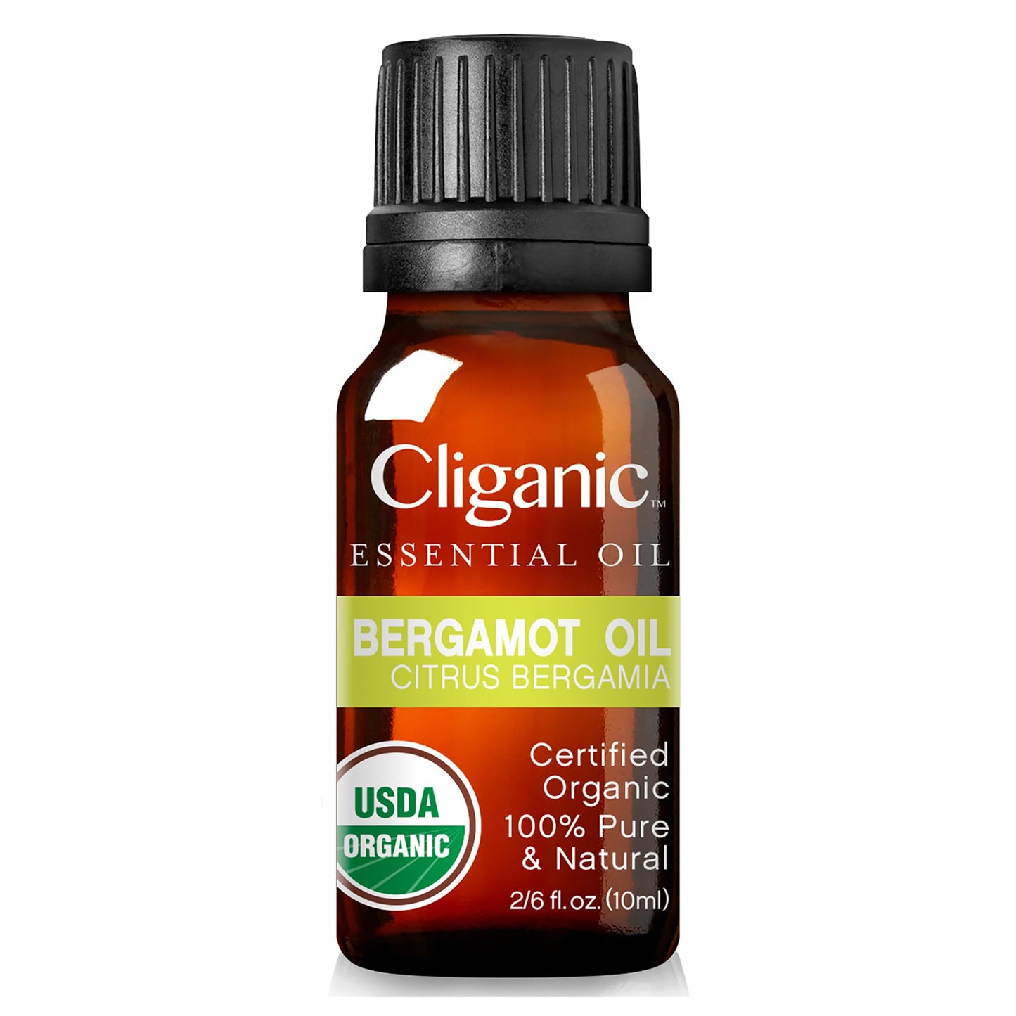Cliganic Organic Bergamot Essential Oil – 100% Pure, USDA Organic, Non-GMO